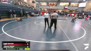 126 lbs Quarterfinal - Jordan Nance, Conroe Caney Creek vs Gabe Romans, Allen