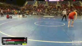 145 lbs Semifinal - Trisa Schroeder, Carrington vs Gracia Rolf, Lisbon