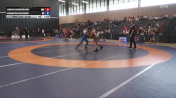 63kg 1st Place Match - Jonah Sanderson, Saskatoon Wrestling Club vs Kenneth Dickson, Riverdale WC