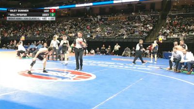 126 Class 4 lbs Semifinal - Riley Sumner, Lafayette (Wildwood) vs Will Pfeifer, Liberty