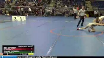 113 lbs Quarterfinals (8 Team) - Ben DeForest, W1-Bismarck vs Tanner Thoreson, E4-West Fargo