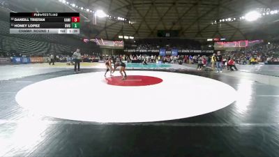 Girls 4A 125 lbs Champ. Round 1 - Honey Lopez, Davis (Girls) vs Daneill Tristan, Kamiakin (Girls)