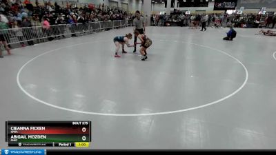 135 lbs Cons. Round 2 - Abigail Mozden, Ohio vs Cieanna Ficken, Iowa