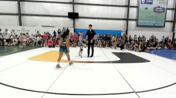 38 lbs Rr Rnd 4 - Braelynn Stetler, Apex (OH) Girls - W vs Aubrey Montes, PA West Yellow - W