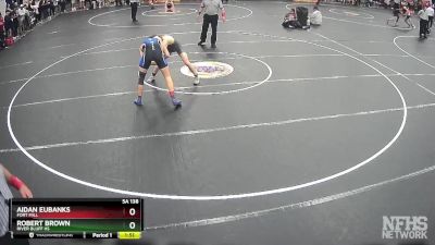 5A 138 lbs Quarterfinal - Aidan Eubanks, Fort Mill vs Robert Brown, River Bluff Hs