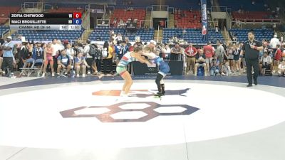 105 lbs Champ. Rd Of 64 - Zofia Chitwood, Wisconsin vs Maci Brouillette, North Dakota