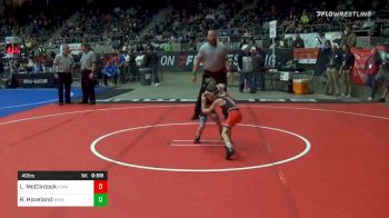 40 lbs Prelims - Lane McClintock, Iowa Elite WC vs Ruger Hoveland, Broken Arrow Wrestling