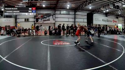 61 kg Champ. Round 2 - Teagan Block, Wolves Wrestling Club vs Garret Rinken, Panther Wrestling Club RTC