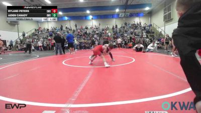 64 lbs Semifinal - Ryland Peters, Claremore Wrestling Club vs Aiden Canady, Berryhill Wrestling Club