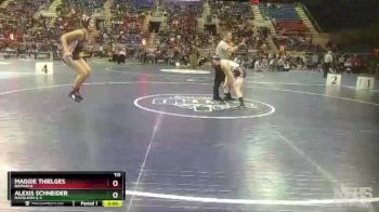 115 lbs Semifinal - Alexis Schneider, Napoleon G-S vs Maggie Thielges, Bismarck