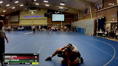 197 lbs Cons. Semi - Andre Leota, Snow College vs Diego Morales, Menlo