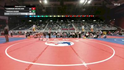 4A-165 lbs Quarterfinal - Keegan Rager, Sheridan vs Cameron Mickelsen, Star Valley