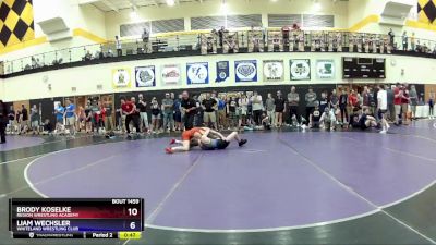 110 lbs Semifinal - Brody Koselke, Region Wrestling Academy vs Liam Wechsler, Whiteland Wrestling Club