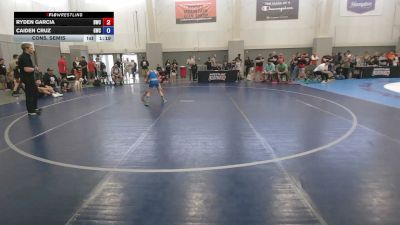 58 lbs Cons. Semis - Ryden Garcia, Billings Wrestling Club vs Caiden Cruz, Grindhouse Wrestling Club