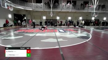 195 lbs Cons. Round 3 - Josh Moreau, West Valley (Spokane) vs Brock Martin, Riverside