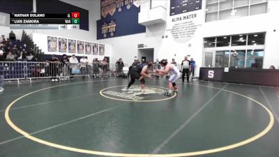 285 lbs 5th Place Match - Nathan Solano, Alta Loma vs Luis Zamora, Warren