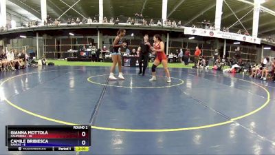 127 lbs Round 2 (8 Team) - Gianna Mottola, California vs Camile Bribiesca, Kansas