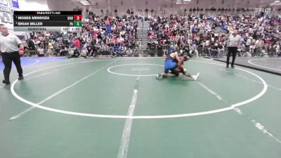 Boys 132 lbs Semifinal - Moses Mendoza, Gilroy Boys vs Brian Miller, Palo Alto Boys