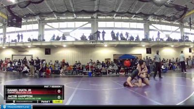 126 lbs Champ. Round 2 - Daniel Mata Jr, Hobart Wrestling Club vs Jacob Hampton, Monrovia Youth Wrestling Club