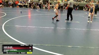 75 lbs Cons. Round 1 - Jack Blair, Hawks WC Lincoln vs Kyson Campbell, Victory
