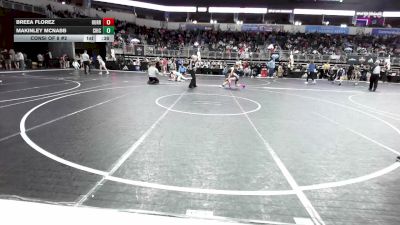 90 lbs Consi Of 8 #2 - Breea Florez, Hurricane Wr Ac vs MaKinley McNabb, Chickasha