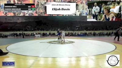 160 lbs Final - Brendan Bell, Fort Gibson Youth Wrestling vs Kaidon Drechsler, Bixby