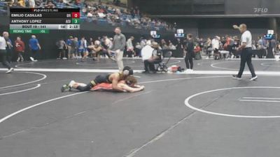 141 lbs Champ. Round 1 - Emilio Casillas, Grand View (Iowa) vs Anthony Lopez, Arizona Christian University