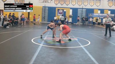 138 lbs Semifinals (8 Team) - Brady Jackson, Wakulla Hs vs Christopher Greene, Mater Lakes Academy