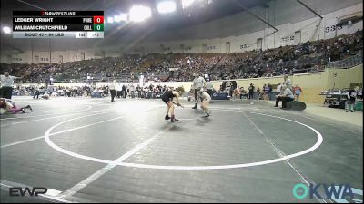 64 lbs Consi Of 16 #2 - Ledger Wright, Powerhouse Wrestling vs William Crutchfield, Collinsville Cardinal Youth Wrestling