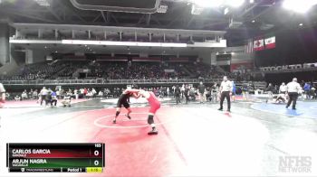 165 lbs Semifinal - Carlos Garcia, Oakdale vs Arjun Nagra, Vacaville