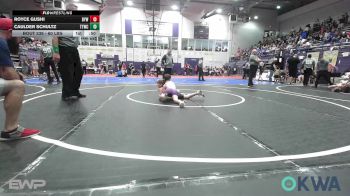 60 lbs Consolation - Royce Gushi, Bristow Elementary Wrestling Club vs Caulder Schultz, Team Tulsa Wrestling Club