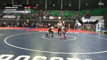 6A 120 lbs Cons. Round 2 - Hunter Graham, Southside Gadsden vs Isaiah Rogers, Jasper
