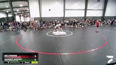 83 lbs Round 3 - Art Summers, Peninsula Wrestling Club vs Dominick Sanchez, Forks Wrestling Club