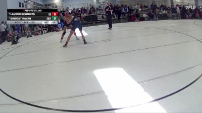 129 lbs Cons. Round 2 - Bridget Kavan, York vs Lauren Schmeits, Kearney Girls