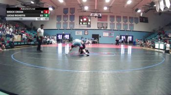 190 lbs Round 1 (8 Team) - Lucas Ricketts, Union County A vs Brock Crook, Henderson County