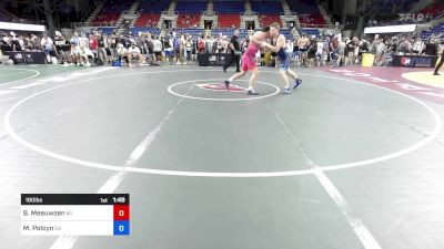 190 lbs Rnd Of 128 - Braylen Meeuwsen, MI vs Matthew Polcyn, GA