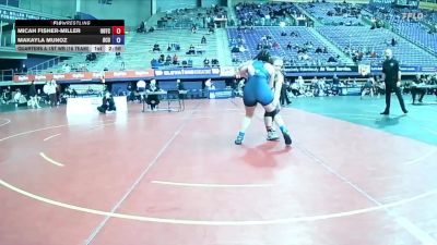 160 lbs Quarters & 1st Wb (16 Team) - Micah Fisher-miller, University Of The Cumberlands vs Makayla Munoz, Oklahoma City University