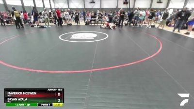 182 lbs Cons. Round 2 - Maverick McEwen, WA vs Bryan Ayala, WA