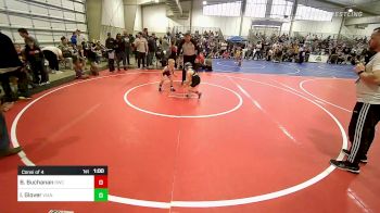 55 lbs Consi Of 4 - Buck Buchanan, Bentonville Wrestling Club vs Isaac Glover, Vian Wrestling Club