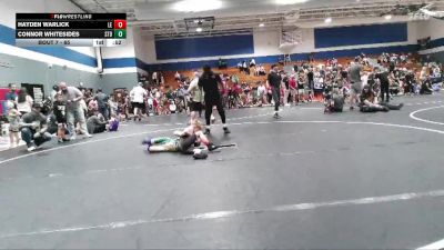 65 lbs Champ. Round 1 - Hayden Warlick, Suplex City Raptors vs Connor Whitesides, Summerville Take Down