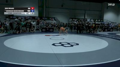 57 kg Cons. Quarters - Gigi Bragg, Cowgirls Wrestling Club vs Morgan Maschmann, Tiger Den Wrestling Club