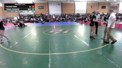 145 lbs Consi Of 8 #2 - Julissa King, North Kingstown vs Tessa Johnson, Mansfield