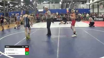 90 lbs Semifinal - Cole Cichocki, Lowell Wrestling vs Rocco Cassioppi, Hononegah