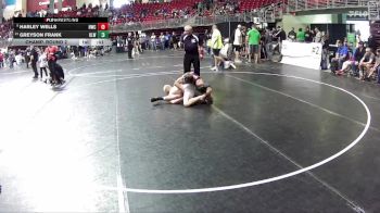 160 lbs Champ. Round 2 - Harley Wells, Holdrege Wrestling Club vs Greyson Frank, O`Neill Leprechaun Wrestling