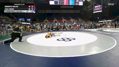 155 lbs Cons. Sub-rd Of 16 - Emersyn Miller, WI vs Jada Weiss, OH