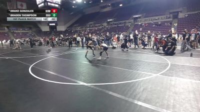 96 lbs 1st Place Match - Braden Thompson, Colorado vs Drake Gonzales, Steel City Reloaded Wrestling Club