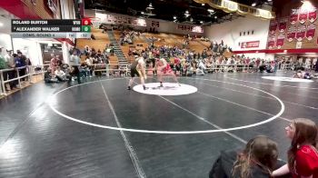 285 lbs Cons. Round 4 - Alexander Walker, Rocky Mountain vs ROLAND BURTON, Wyoming Indian