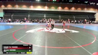 120 lbs Prelim - Bhanu Ghimire, Reno vs Chase `RJ` Manski, Folsom