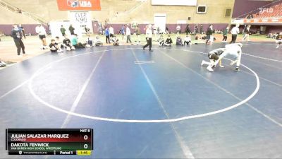 119-119 B Round 2 - Julian Salazar Marquez, Colorado vs Dakota Fenwick, Van Buren High School Wrestling