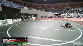 6A-182 lbs Cons. Round 2 - Corbyn Schumack, South Medford vs Ronan Schmidt, South Eugene